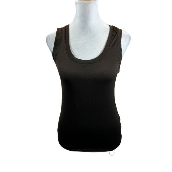 Ladies Banana Republic Brand Brown Scoop Neck Tank Top Size Small - Picture 4 of 8